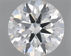Picture of Natural Diamond 0.42 Carats, Round with Excellent Cut, I Color, SI2 Clarity and Certified by GIA