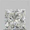 Natural Diamond 0.90 Carats, Princess with  Cut, I Color, VVS2 Clarity and Certified by GIA