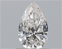 Diamante Natural 0.58 quilates, De pera , Color F, claridad VVS2 y certificado GIA