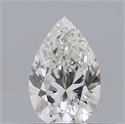 Diamante Natural 0.30 quilates, De pera , Color H, claridad SI1 y certificado GIA