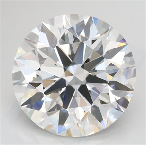 Picture of Lab Grown Diamond 4.50 Carats, Round with Excellent Cut, D Color, IF Clarity and Certified by GIA