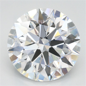 Picture of Lab Grown Diamond 3.79 Carats, Round with Ideal Cut, D Color, IF Clarity and Certified by IGI