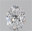 Natural Diamond 0.80 Carats, Oval with  Cut, D Color, VS2 Clarity and Certified by GIA