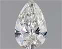 Natural Diamond 0.50 Carats, Pear with  Cut, F Color, VVS1 Clarity and Certified by GIA