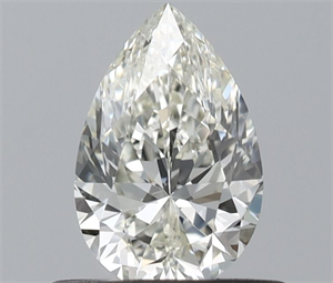Picture of Natural Diamond 0.51 Carats, Pear with  Cut, I Color, VVS1 Clarity and Certified by IGI