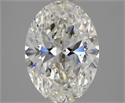 Natural Diamond 2.51 Carats, Oval with  Cut, H Color, VS2 Clarity and Certified by GIA