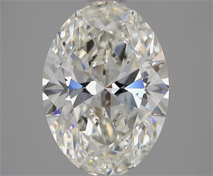 Picture of Natural Diamond 2.51 Carats, Oval with  Cut, H Color, VS2 Clarity and Certified by GIA