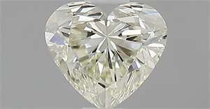Picture of Natural Diamond 0.54 Carats, Heart with  Cut, J Color, VVS2 Clarity and Certified by IGI