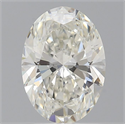 Natural Diamond 0.90 Carats, Oval with  Cut, I Color, VS1 Clarity and Certified by GIA