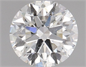 Natural Diamond 1.08 Carats, Round with Excellent Cut, H Color, SI2 Clarity and Certified by GIA