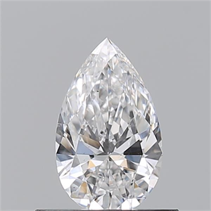 Picture of Natural Diamond 0.51 Carats, Pear with  Cut, E Color, VS2 Clarity and Certified by GIA
