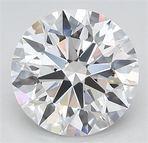 Picture of Lab Grown Diamond 2.19 Carats, Round with Ideal Cut, D Color, IF Clarity and Certified by IGI