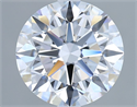 Lab Grown Diamond 2.51 Carats, Round with Ideal Cut, D Color, VVS2 Clarity and Certified by IGI