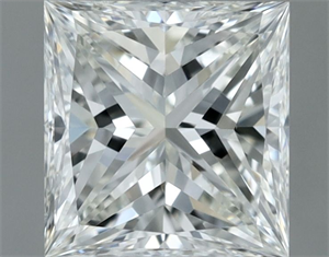 Picture of Natural Diamond 0.71 Carats, Princess with  Cut, I Color, VS2 Clarity and Certified by GIA