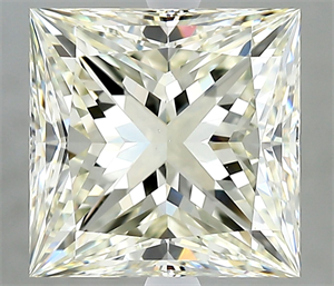 Foto Diamante Natural 4.51 quilates, Princesa , Color K, claridad VS2 y certificado IGI de