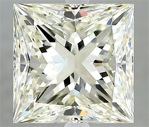 Picture of Natural Diamond 4.51 Carats, Princess with  Cut, K Color, VS2 Clarity and Certified by IGI
