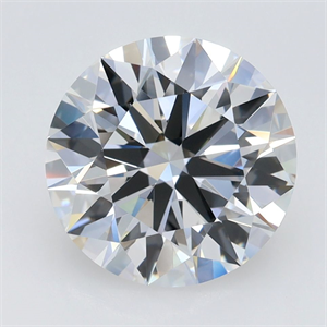 Picture of Lab Grown Diamond 3.03 Carats, Round with Ideal Cut, E Color, VVS2 Clarity and Certified by IGI