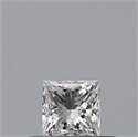 Natural Diamond 0.23 Carats, Princess with  Cut, E Color, VVS2 Clarity and Certified by GIA