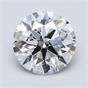 Natural Diamond 1.50 Carats, Round with Excellent Cut, F Color, VVS2 Clarity and Certified by GIA