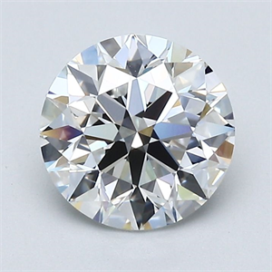 Picture of Natural Diamond 1.50 Carats, Round with Excellent Cut, F Color, VVS2 Clarity and Certified by GIA
