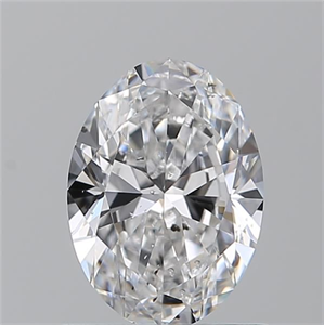 Foto Diamante Natural 0.86 quilates, Ovalado , Color D, claridad SI1 y certificado GIA de