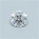 Diamante Natural 0.40 quilates, Redondo , Color E, claridad SI1 y certificado GIA