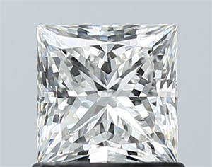 Picture of Natural Diamond 1.00 Carats, Princess with  Cut, H Color, VVS2 Clarity and Certified by GIA