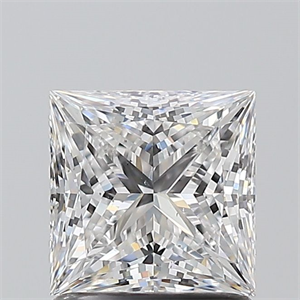 Picture of Natural Diamond 1.20 Carats, Princess with  Cut, E Color, SI1 Clarity and Certified by GIA
