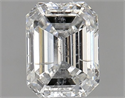 Diamante Natural 1.00 quilates, Esmeralda , Color G, claridad SI2 y certificado HRD