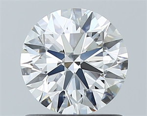 Picture of Natural Diamond 0.90 Carats, Round with Excellent Cut, H Color, VS2 Clarity and Certified by GIA