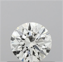 Natural Diamond 0.40 Carats, Round with Excellent Cut, H Color, VVS2 Clarity and Certified by IGI
