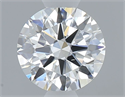 Natural Diamond 0.50 Carats, Round with Excellent Cut, F Color, SI2 Clarity and Certified by GIA