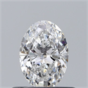 Natural Diamond 0.50 Carats, Oval with  Cut, D Color, VS1 Clarity and Certified by GIA