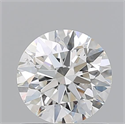 Natural Diamond 0.96 Carats, Round with Excellent Cut, H Color, SI1 Clarity and Certified by GIA