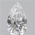 Natural Diamond 0.51 Carats, Pear with  Cut, D Color, SI1 Clarity and Certified by GIA