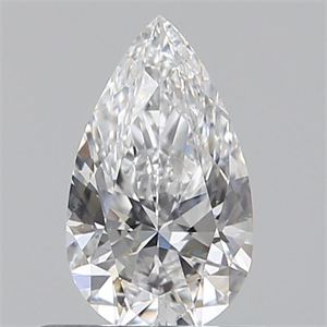 Picture of Natural Diamond 0.51 Carats, Pear with  Cut, D Color, SI1 Clarity and Certified by GIA