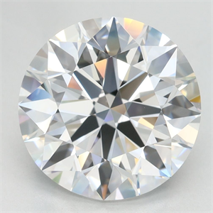 Picture of Lab Grown Diamond 4.16 Carats, Round with Excellent Cut, D Color, VVS1 Clarity and Certified by GIA