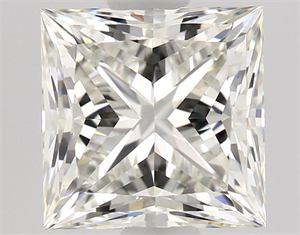 Picture of Natural Diamond 0.93 Carats, Princess with  Cut, I Color, VVS2 Clarity and Certified by GIA