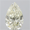 Natural Diamond 1.51 Carats, Pear with  Cut, K Color, SI2 Clarity and Certified by IGI