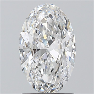 Picture of Natural Diamond 1.20 Carats, Oval with  Cut, D Color, VS2 Clarity and Certified by GIA