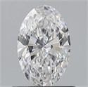 Natural Diamond 0.72 Carats, Oval with  Cut, E Color, VS2 Clarity and Certified by GIA
