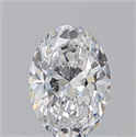 Natural Diamond 0.80 Carats, Oval with  Cut, D Color, VS2 Clarity and Certified by GIA