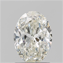 Natural Diamond 1.20 Carats, Oval with  Cut, J Color, SI1 Clarity and Certified by GIA