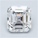 Natural Diamond 3.01 Carats, Asscher with  Cut, F Color, SI1 Clarity and Certified by GIA