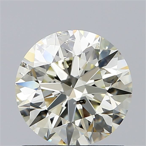 Picture of Natural Diamond 1.09 Carats, Round with Excellent Cut, M Color, I1 Clarity and Certified by GIA