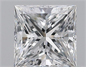 Natural Diamond 0.70 Carats, Princess with  Cut, D Color, SI1 Clarity and Certified by GIA