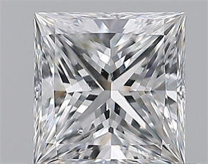 Picture of Natural Diamond 0.70 Carats, Princess with  Cut, D Color, SI1 Clarity and Certified by GIA