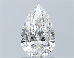 Picture of Natural Diamond 0.90 Carats, Pear with  Cut, I Color, SI1 Clarity and Certified by GIA