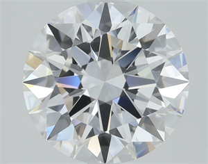 Picture of Lab Grown Diamond 3.51 Carats, Round with Ideal Cut, D Color, IF Clarity and Certified by IGI