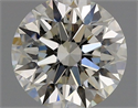 Natural Diamond 0.90 Carats, Round with Excellent Cut, H Color, VS2 Clarity and Certified by GIA